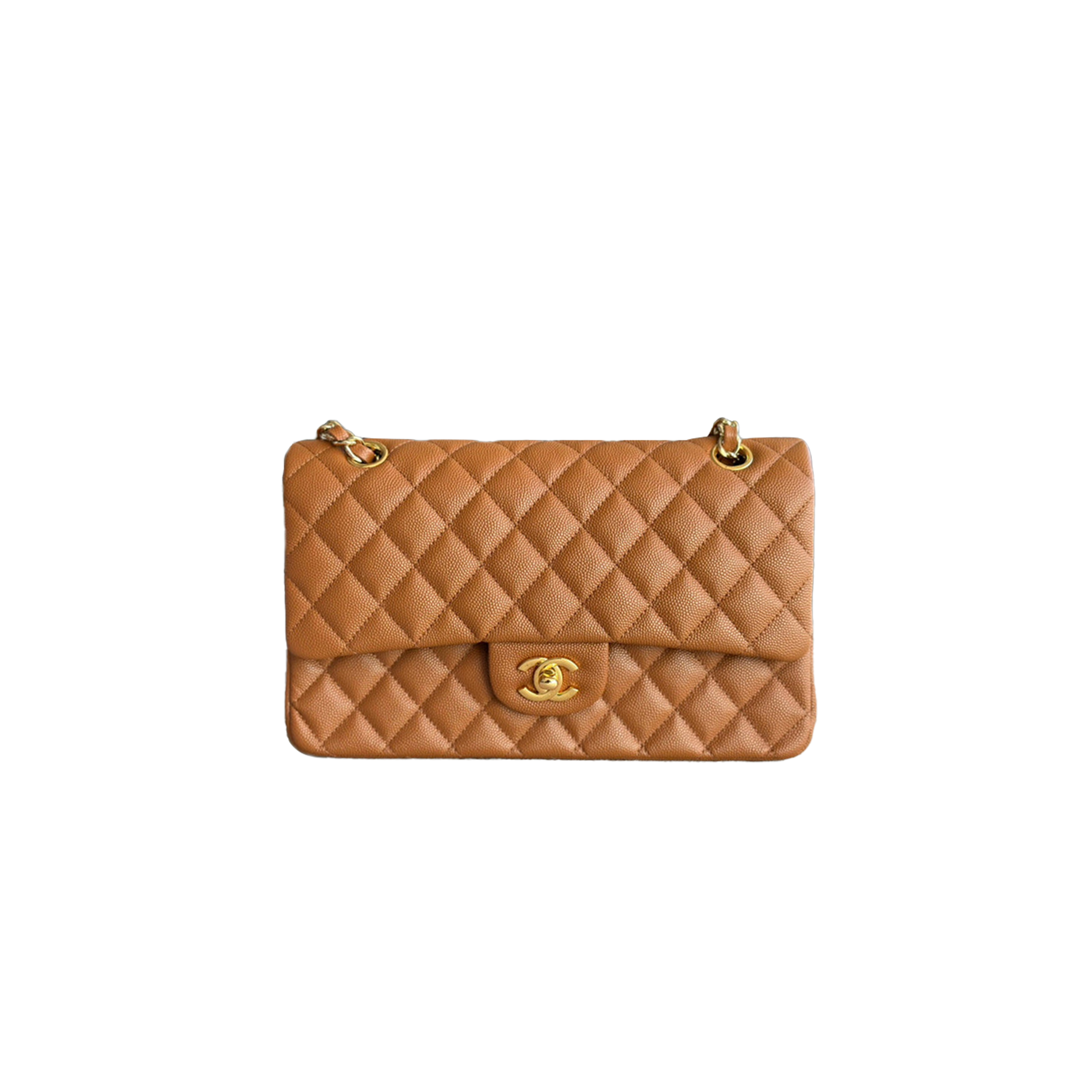 CHANEL CLASSIC FLAP LEATHER CROSSBODY BAG A1112 (25.5*15.5*6.5cm)